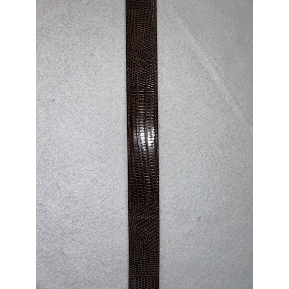 Lopez Taibo 1897 Genuine Lizard Belt Brown 42-105 - Picture 4 of 15